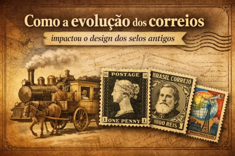 Como a evolução dos correios impactou o design dos selos antigos