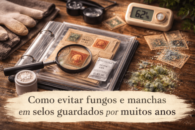 Como evitar fungos e manchas em selos guardados por muitos anos