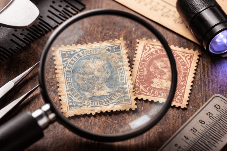Como saber se um selo antigo foi reutilizado ou restaurado