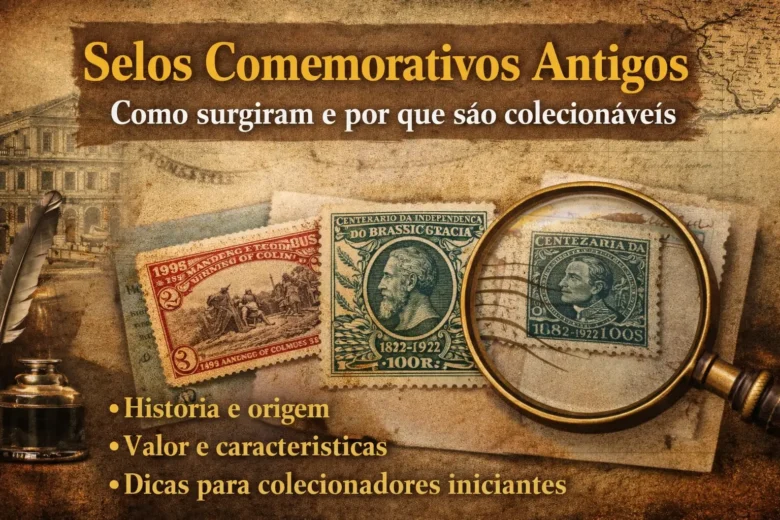 Selos comemorativos antigos como surgiram e por que são colecionáveis