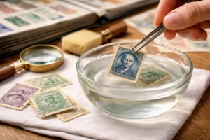 Como limpar selos antigos sem estragar o papel