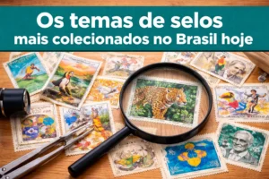 Os temas de selos mais colecionados