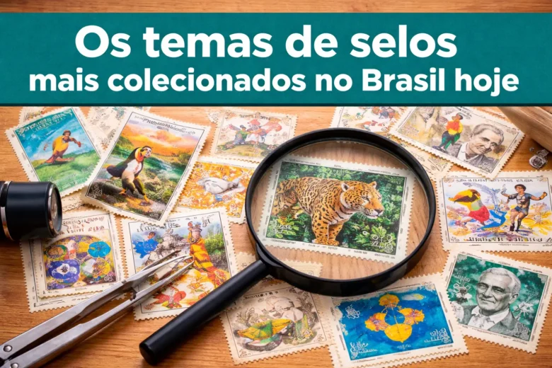 Os temas de selos mais colecionados