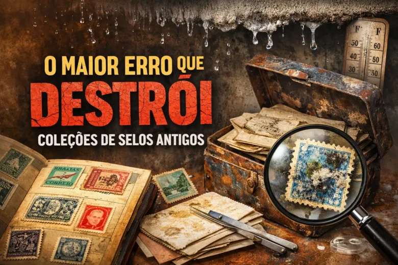erro que destrói coleções de selos