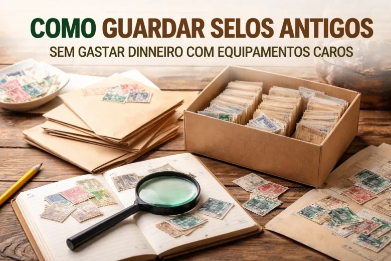 guardar selos antigos sem gastar dinheiro