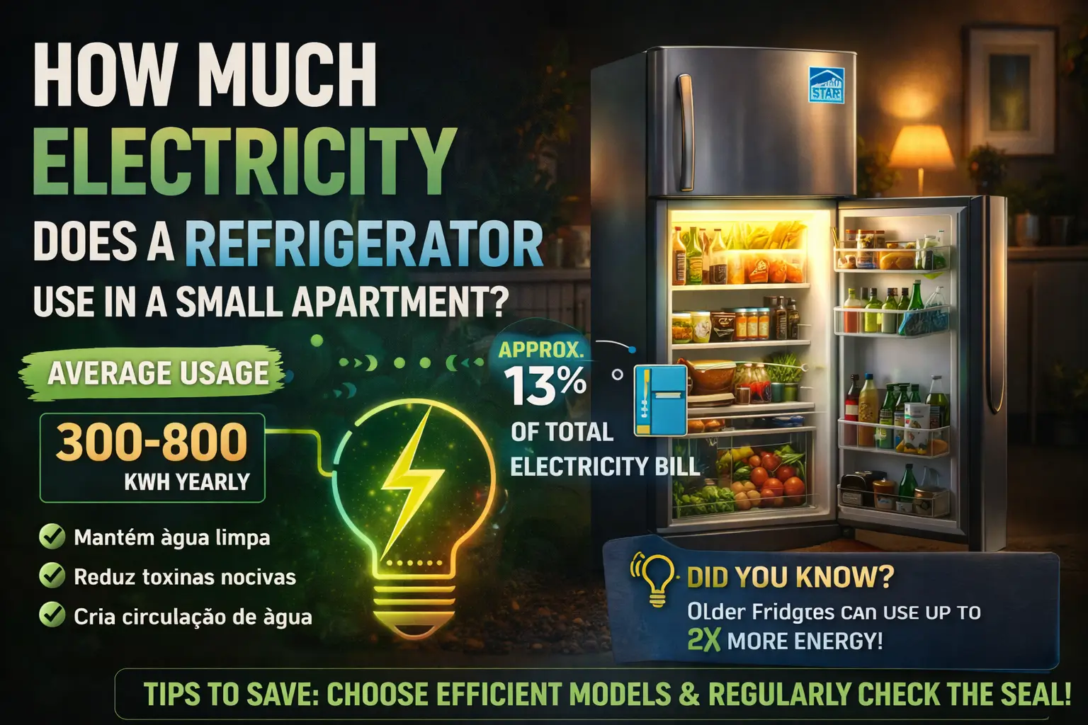 How Much Electricity Does a Refrigerator