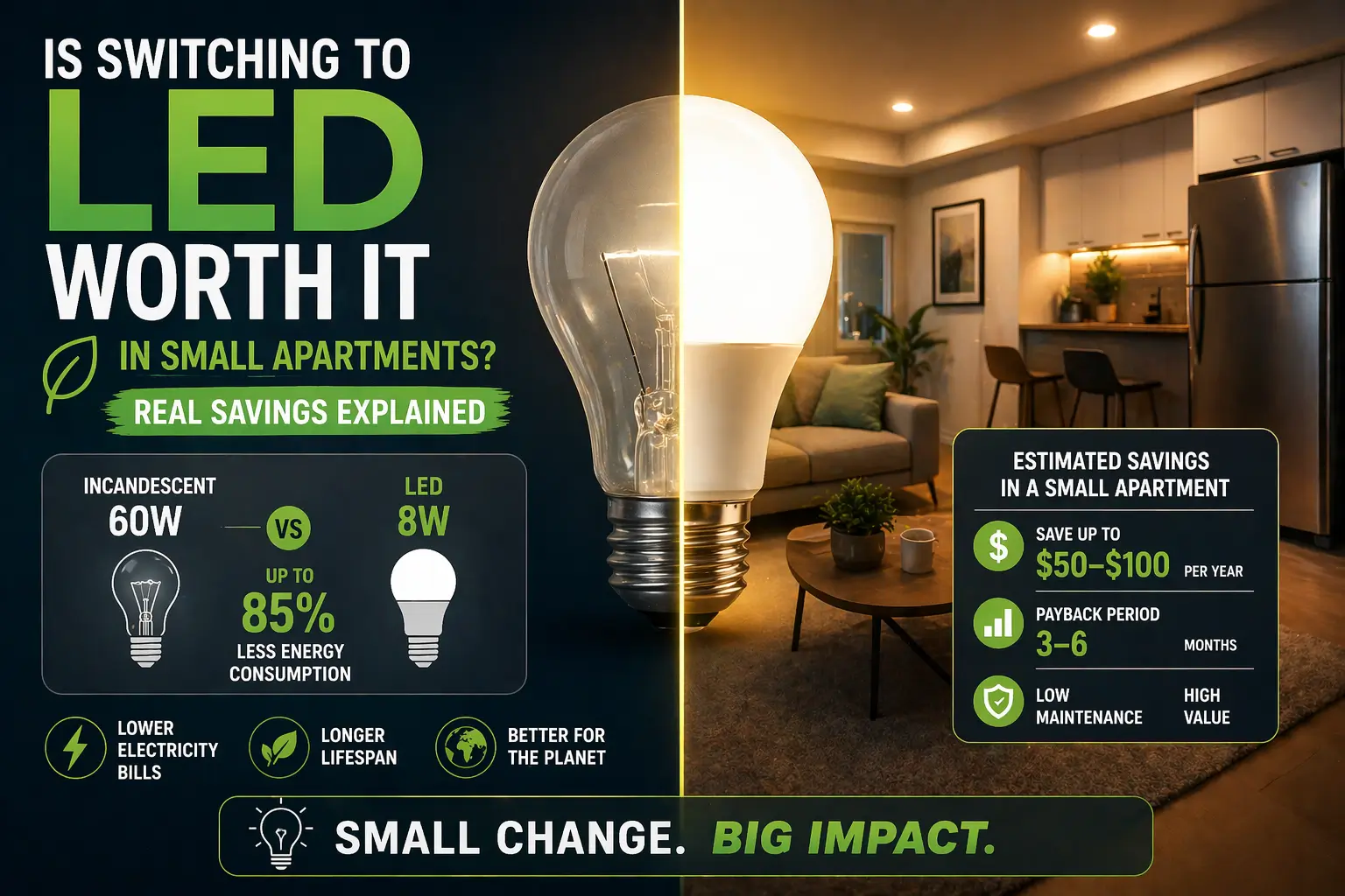Is Switching to LED Worth It in Small Apartments